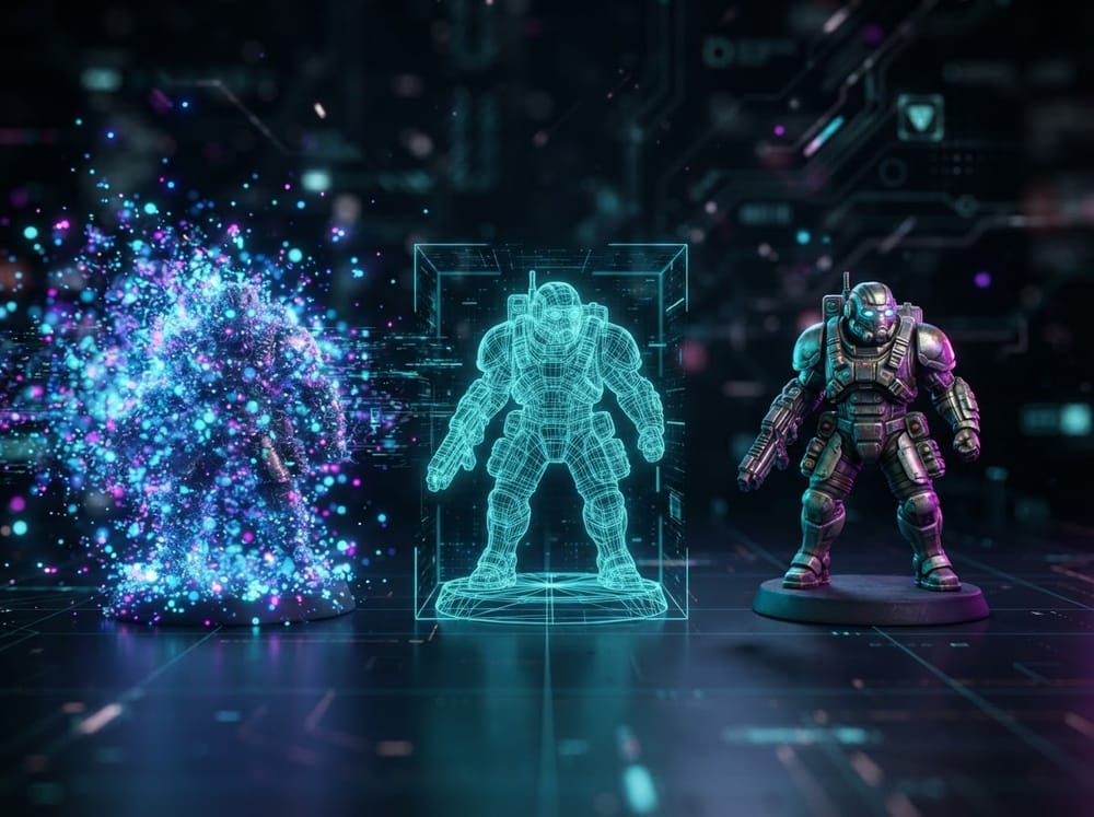 AI 3D model generation